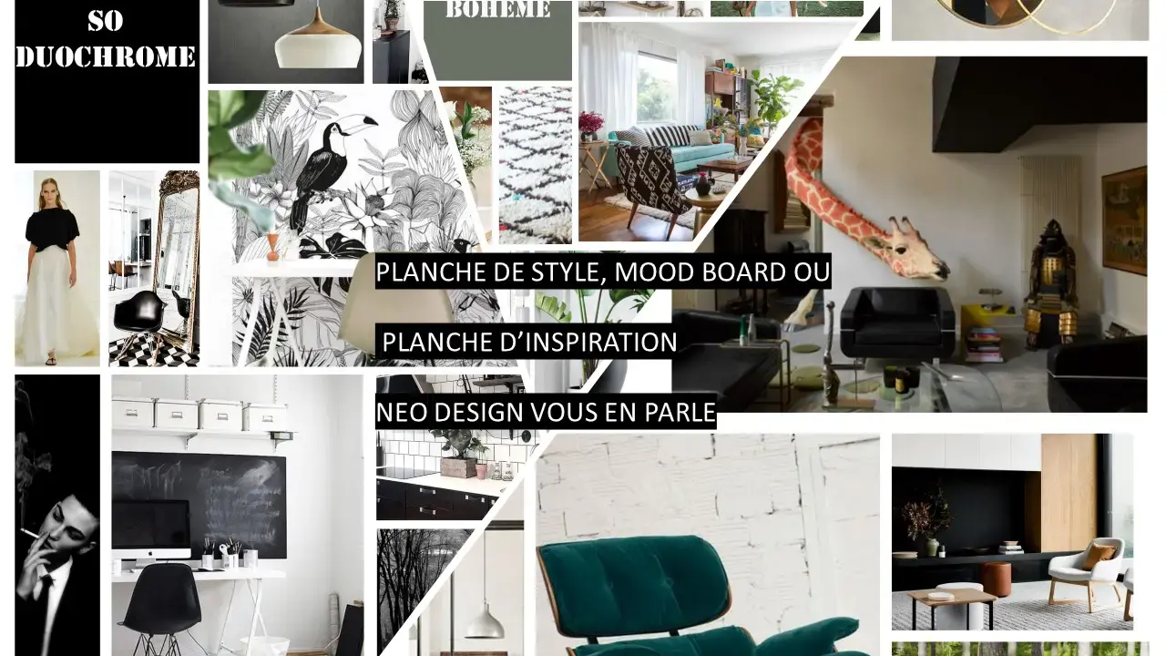 La planche de style, par Nadia Duffieux, Architecte d'intérieur et Décoratrice à Montpellier 34