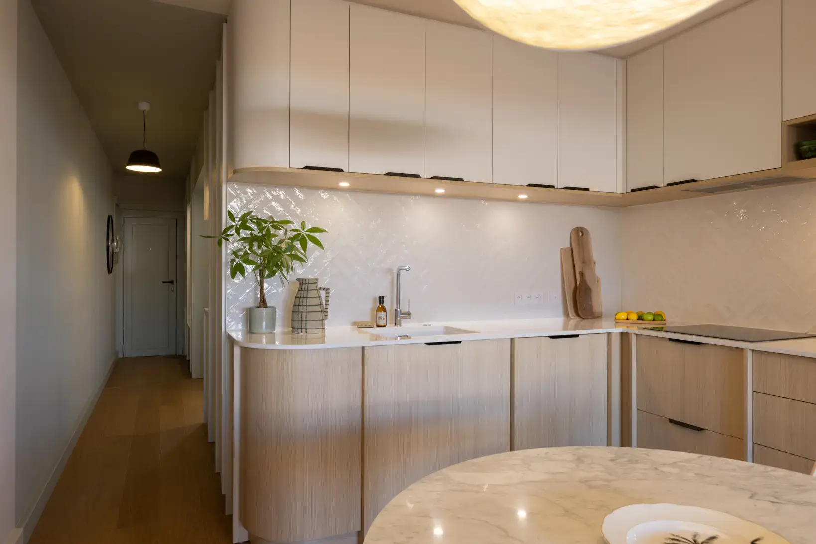 Cuisine sur mesure dessinée par Néo Design Designer d'espace